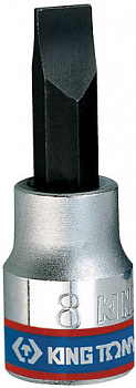 Насадка (бита) торцевая 3/8", Slotted, 1,2х8 мм, L = 50 мм 302208 King Tony