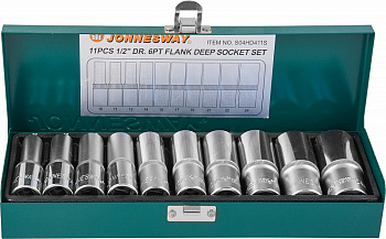 Набор головок торцевых 1/2 DR 10-24 мм, 11 предметов Jonnesway S04HD411S