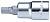 Короткая торцевая головка 1/2" HEX 8 мм Hans