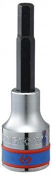 Насадка (бита) торцевая 1/2", HEX, 7 мм, L = 80 мм 403507 King Tony