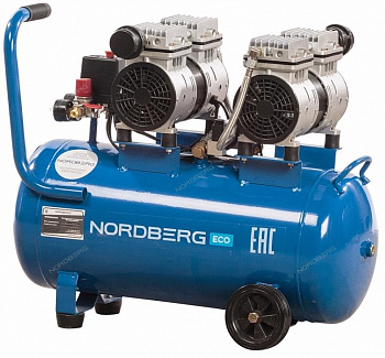 Компрессор поршневой безмасляный, объем 50 л  ECO NCEO50/210 NORDBERG