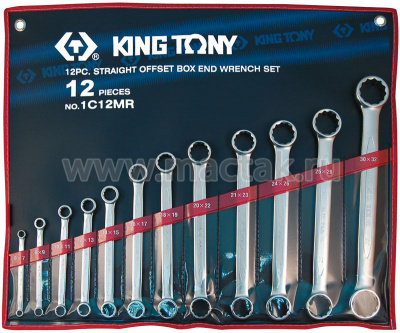 Набор накидных ключей, 6-32 мм 12 предметов 1C12MR King Tony