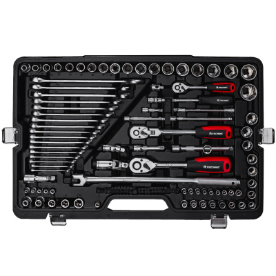 Набор ручных инструментов 1/2", 3/8", 1/4" 142 предмета TECHNIC RUNTEC