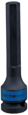 Насадка (бита) ударная торцевая 1/2", HEX, 10 мм, L = 100 мм 406510M King Tony