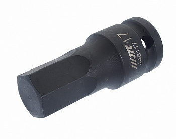 Головка торцевая 1/2" HEX H17х25мм ударная L=60мм JTC-446117