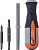 Отвертка стрежневая Ombra 6 в 1 ROUND GRIP 1/4",5/16"DR, SL5,6, PH1,2