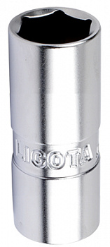 Головка, 3/8", 16 мм, торцевая, 6-гранная, глубокая, свечная Licota