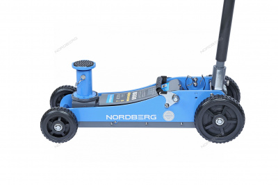 Домкрат подкатной с большими колесами, 3 т 155-710 мм NORDBERG