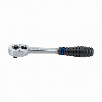 Трещотка 3/8", 200 мм, 32 зубца, флажковая с кнопкой, фиксатор 3771-08G King Tony