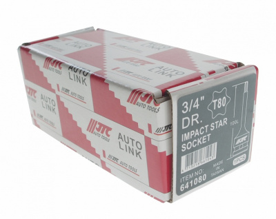 Головка торцевая 3/4" TORX T80 ударная JTC-641080