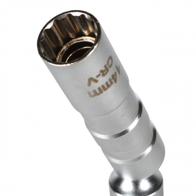 Головка, 3/8", 14 мм, торцевая, 12-гранная, глубокая, шарнирная, свечная GARWIN PRO
