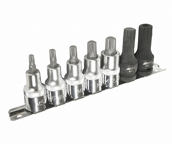 Набор бит-головок 1/2 SPLINE M5-14, М16Н 7 предметов JTC-H407M