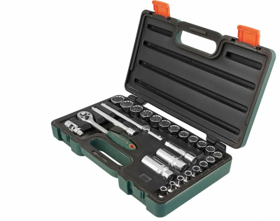 Набор головок торцевых Super Tech 3/8 DR, с аксессуарами, 26 предметов Jonnesway S68H3126S