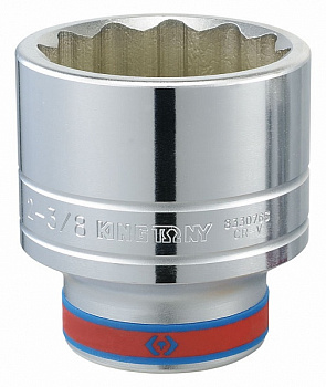 Головка торцевая стандартная двенадцатигранная 1", 2&1/4", дюймовая 833072S King Tony