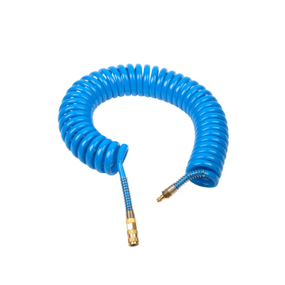 Шланг полиуретан (PU) 14*10, витой, 10 м, синий, БРС в комплекте GARWIN PRO 