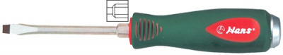 Отвертка шлиц силовая с мет.затыльником SL 8x300 Hans