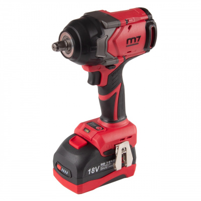 Гайковерт аккумуляторный ударный 1/2", 1600 Нм, 18 В MIGHTY SEVEN