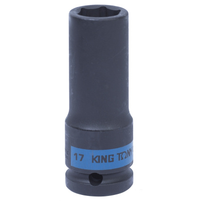 Головка торцевая ударная глубокая шестигранная 1/2", 17 мм 443517M King Tony