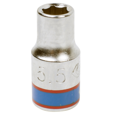 Головка торцевая стандартная шестигранная 1/4", 5,5 мм 233555M King Tony