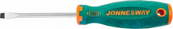 Отвертка стержневая шлицевая ANTI-SLIP GRIP, SL6.5х100 мм D71S6100 Jonnesway