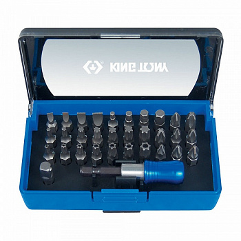 Набор вставок (бит) 1/4", TORX, HEX, PZ, PH, SLOT, 32 предмета 1032CQ King Tony