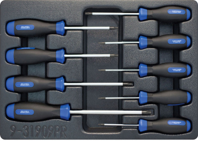 Набор отверток TORX, ложемент, 9 предметов 9-31909PR King Tony
