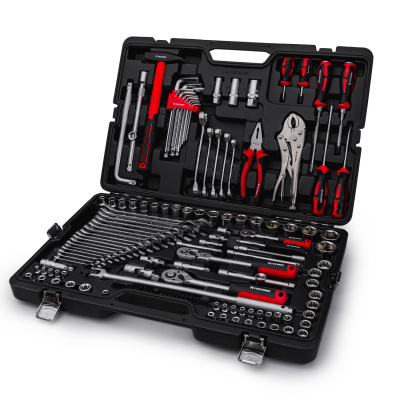Набор ручных инструментов 1/2", 3/8", 1/4" 142 предмета TECHNIC RUNTEC