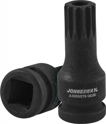 Насадка М16 tamperproof 1/2''DR для сливных пробок картеров агрегатов трансмиссий а/м VAG Jonnesway AI050079