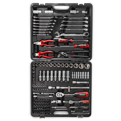 Набор ручных инструментов 1/2", 1/4"  121 предмет TECHNIC RUNTEC 