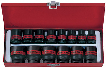 Набор ударных торцевых головок 1/2", шестигранные, 3/8"-1&1/4", 14 предметов 4414SP King Tony