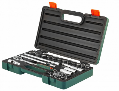 Набор головок торцевых Super Tech 1/2 DR с аксессуарами, 27 предметов Jonnesway S68H4127S