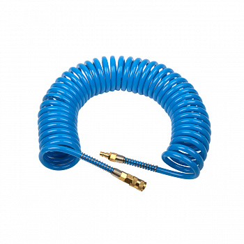 Шланг полиуретан (PU) 12*8, витой, 10 м, синий, БРС в комплекте GARWIN PRO