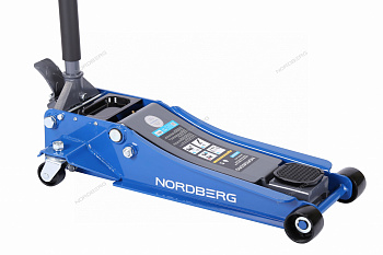 Домкрат подкатной 4 т, низкий подхват 9.5-56 см, педаль NORDBERG