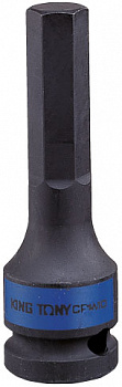 Насадка (бита) ударная торцевая 1/2", HEX, 9 мм, L = 80 мм 401509M King Tony