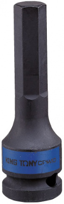 Насадка (бита) ударная торцевая 1/2", HEX, 9 мм, L = 80 мм 401509M King Tony