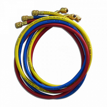 Шланг заправочный для фреона 1/4"SAE х1/4"SAE, 0,9 м 105-61010 Мастак