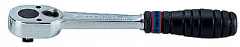 Трещотка 1/4", 140 мм, 24 зубца, флажковая, фиксатор 2779-55G King Tony