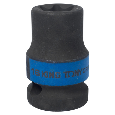 Головка торцевая ударная Е-стандарт 1/2", E16, L = 38 мм 457516M King Tony