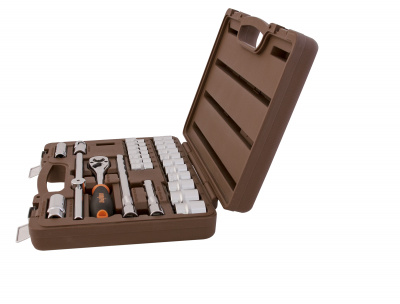 Набор головок торцевых Ombra с аксессуарами 1/2"DR, 8-32 мм, 25 предметов