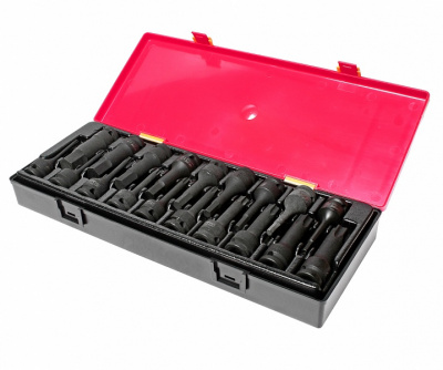 Набор головок торцевых 1/2 TORX, HEX ударных в кейсе 19шт. JTC-K4191
