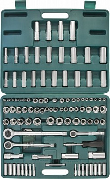 Набор инструмента универсальный 1/4", 3/8" и 1/2"DR, 107 предметов  Jonnesway
