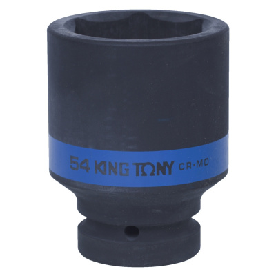 Головка торцевая ударная глубокая шестигранная 1", 54 мм 843554M King Tony