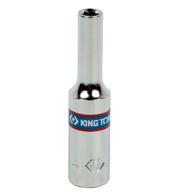 Головка торцевая глубокая шестигранная 1/4", 4 мм 223504M King Tony