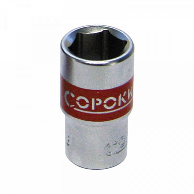 Головка 1/4", 11/32" шестигранная Сорокин