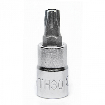 Торцевая головка cо вставкой TORX с отверстием 1/4" ТH30 Hans