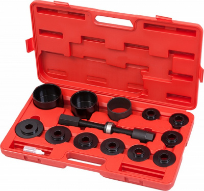 Набор оправок для монтажа и демонтажа ступичных подшипников, кейс, 14 предметов 100-30014C Мастак