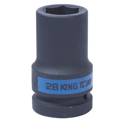 Головка торцевая ударная глубокая шестигранная 1", 28 мм 843528M King Tony