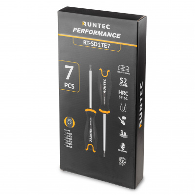 Набор отверток  S2 TORX в ложементе EVA, 7 предметов RUNTEC