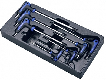 Комплект L-образных ключей TORX Hans в ложементе, TT-19 HANS