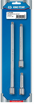 Набор удлинителей 3/8", 75, 150, 250 мм, 3 предмета 3113PR King Tony